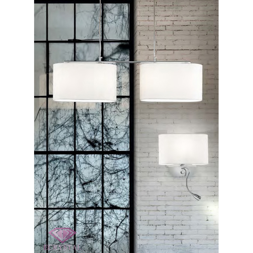 Ideal Lux 74900 - Nástěnné svítidlo SHERATON 1xE14/40W+LED/1W