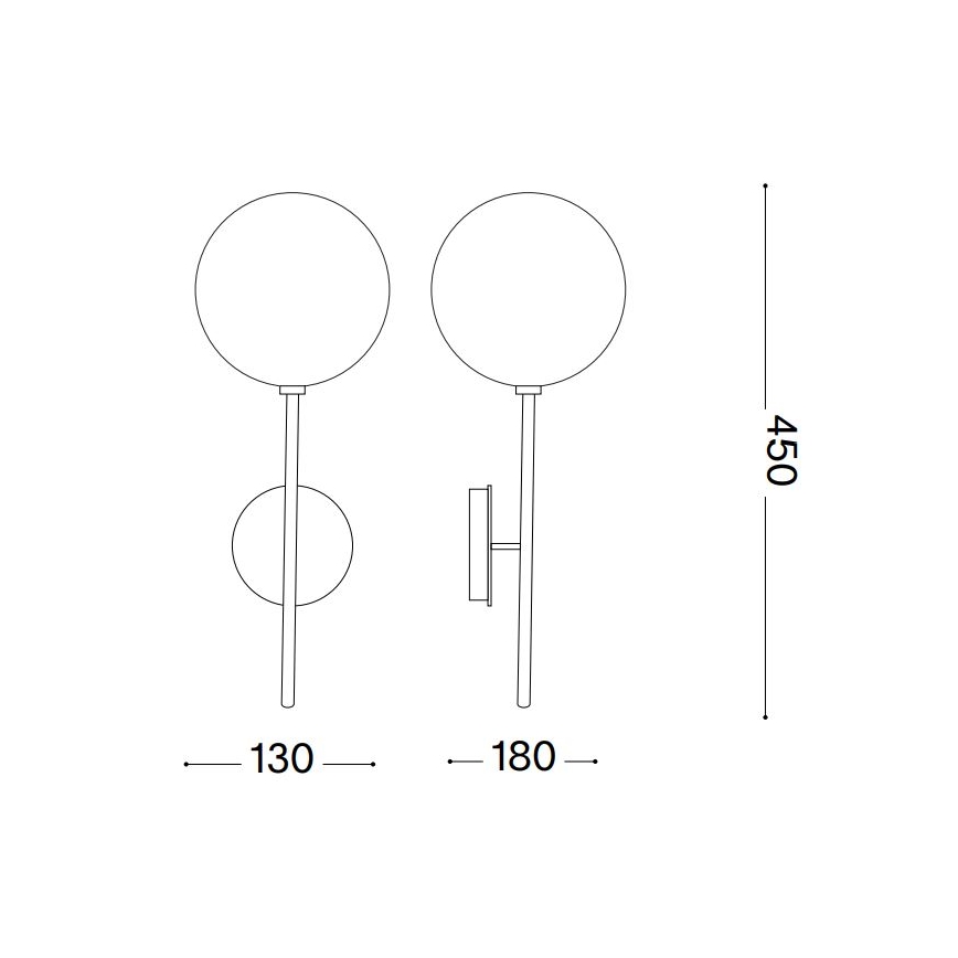 Ideal Lux - LED Nástěnná lampa EQUINOXE 1xG4/2W/230V lesklý chrom/čirá