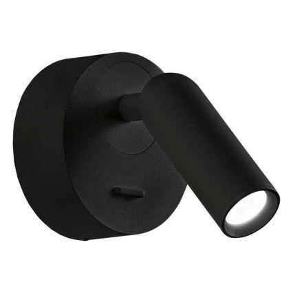 Ideal Lux - LED Nástěnné bodové svítidlo BEAN LED/3W/230V CRI 90 černá