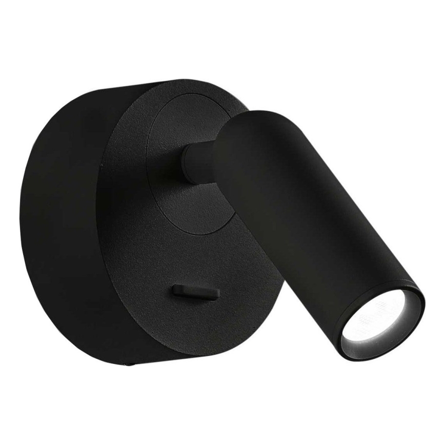 Ideal Lux - LED Nástěnné bodové svítidlo BEAN LED/3W/230V CRI 90 černá