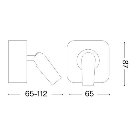 Ideal Lux - LED Nástěnné bodové svítidlo BEAN LED/3W/230V CRI 90 lesklý chrom