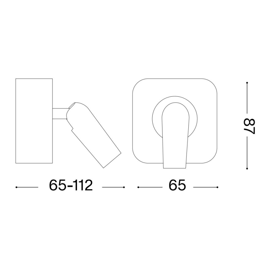 Ideal Lux - LED Nástěnné bodové svítidlo BEAN LED/3W/230V CRI 90 zlatá