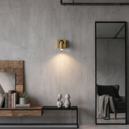 Ideal Lux - LED Nástěnné bodové svítidlo BEAN LED/3W/230V CRI 90 zlatá