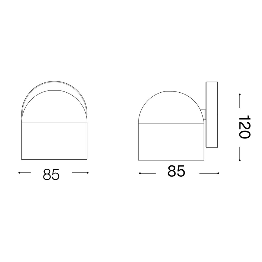 Ideal Lux - LED Nástěnné bodové svítidlo DODO 1xGX53/9W/230V bílá