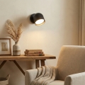 Ideal Lux - LED Nástěnné bodové svítidlo DODO 1xGX53/9W/230V černá