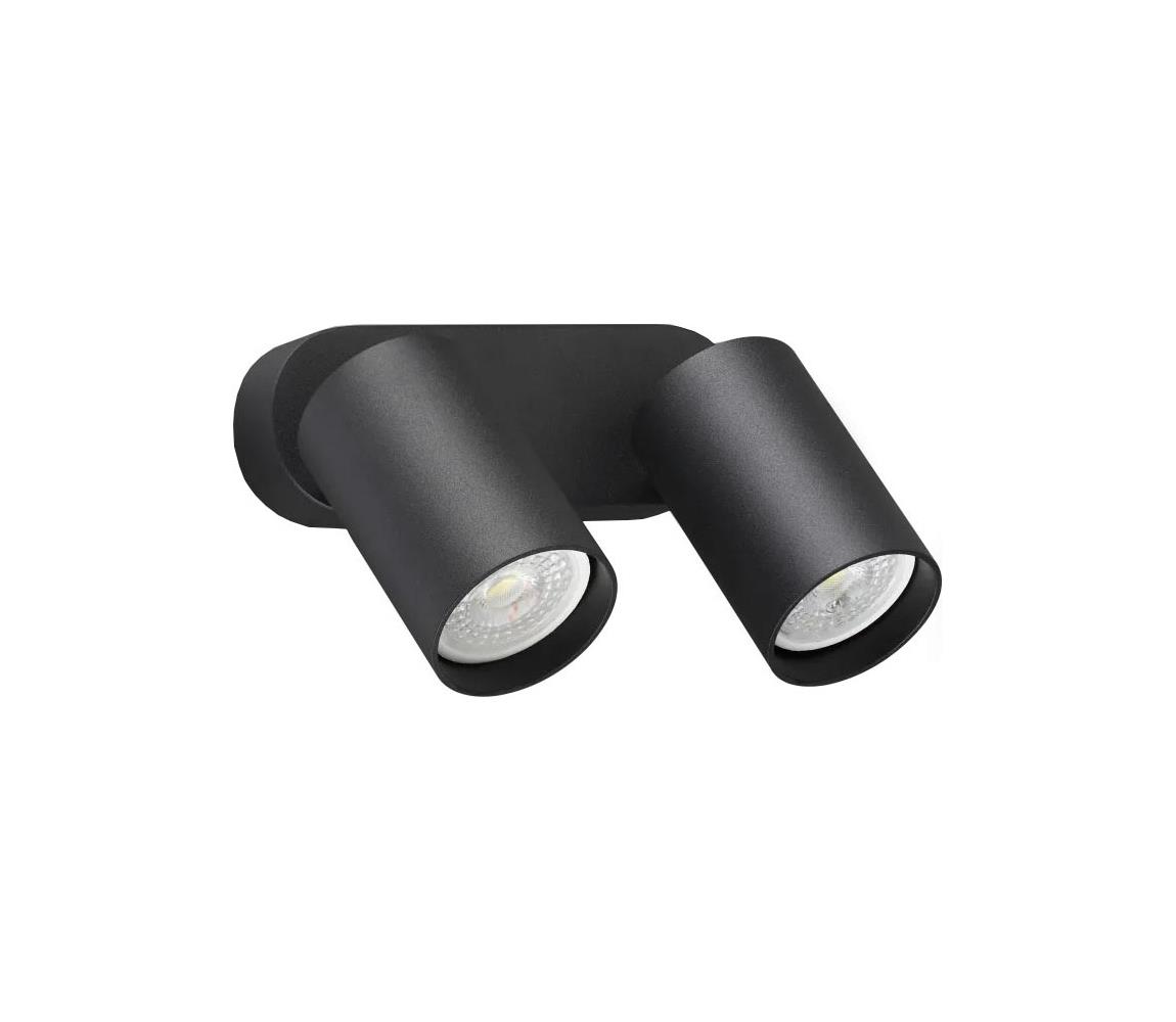 Ideal Lux - LED Nástěnné bodové svítidlo DYNAMITE 2xGU10/7W/230V CRI 90 černá 367385