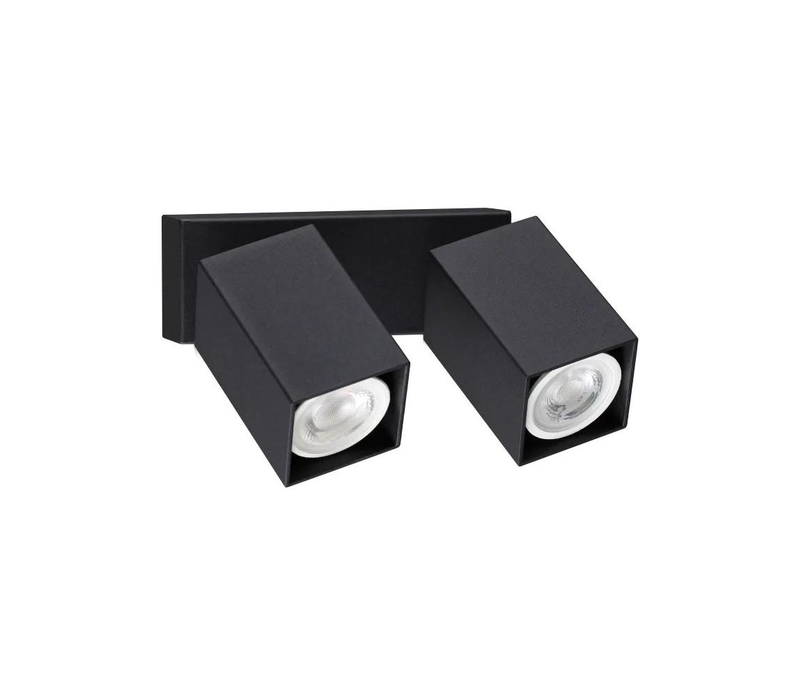 Ideal Lux - LED Nástěnné bodové svítidlo DYNAMITE 2xGU10/7W/230V CRI 90 černá 371238
