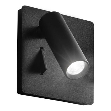 Ideal Lux - LED Nástěnné bodové svítidlo LITE LED/3W/230V CRI 90 černá
