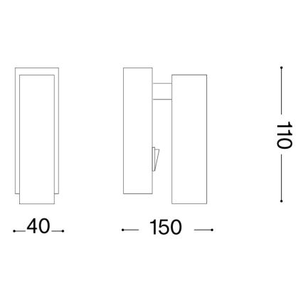 Ideal Lux - LED Nástěnné bodové svítidlo PAGE LED/3W/230V CRI 90 bílá