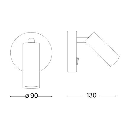 Ideal Lux - LED Nástěnné bodové svítidlo PAGE LED/3W/230V CRI 90 bílá