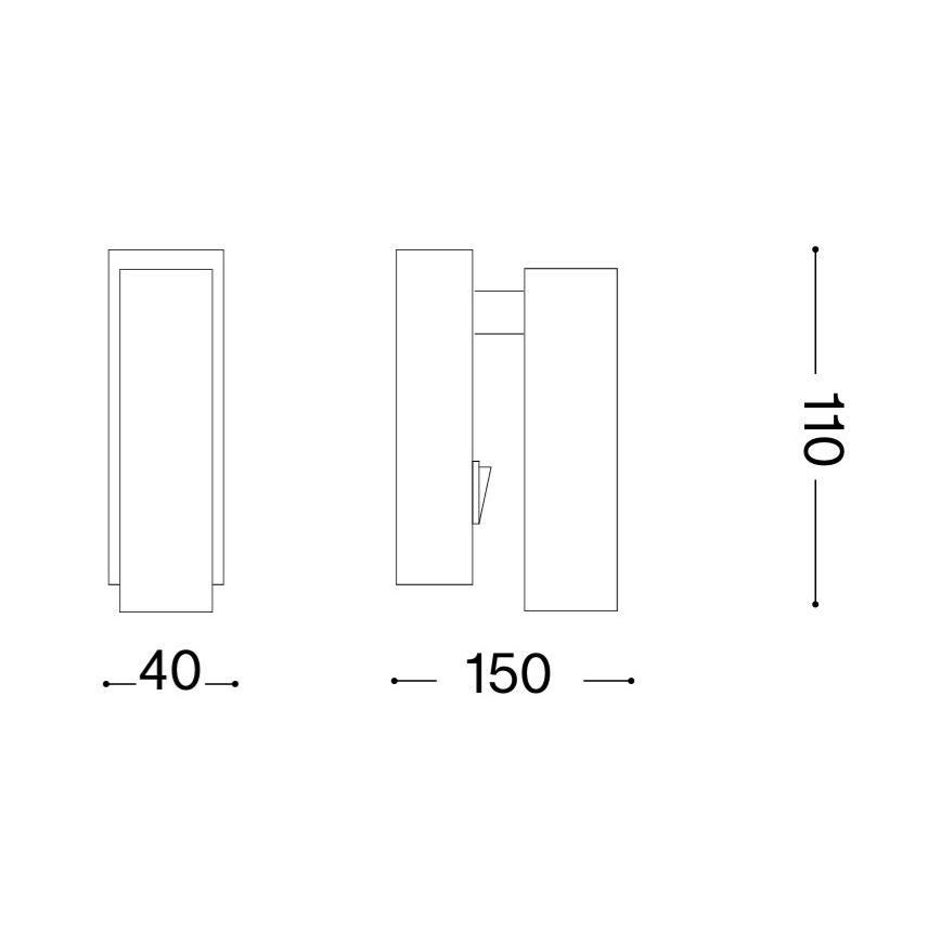 Ideal Lux - LED Nástěnné bodové svítidlo PAGE LED/3W/230V CRI 90 černá