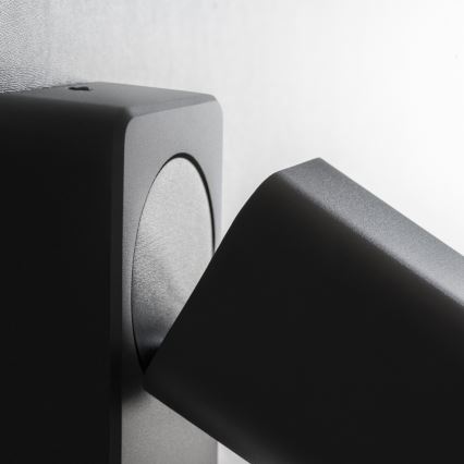 Ideal Lux - LED Nástěnné bodové svítidlo RUDY 1xGU10/7W/230V CRI 90 černá