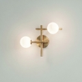 Ideal Lux - LED Nástěnné svítidlo ATLAS 2xG9/3W/230V zlatá