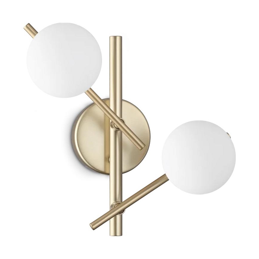 Ideal Lux - LED Nástěnné svítidlo ATLAS 2xG9/3W/230V zlatá