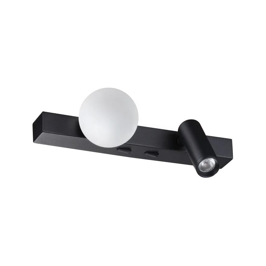 Ideal Lux - LED Nástěnné svítidlo BINOMIO 2xLED/3W/230V CRI 90 černá