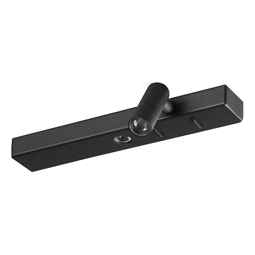 Ideal Lux - LED Nástěnné svítidlo BONNE 2xLED/6,5W/230V CRI 90 černá