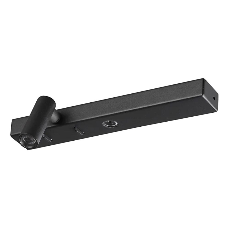 Ideal Lux - LED Nástěnné svítidlo BONNE LED/6,5W/230V CRI 90 černá
