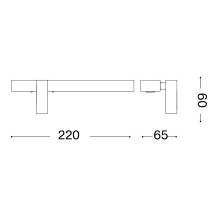 Ideal Lux - LED Nástěnné svítidlo BONNE LED/6,5W/230V CRI 90 matný chrom