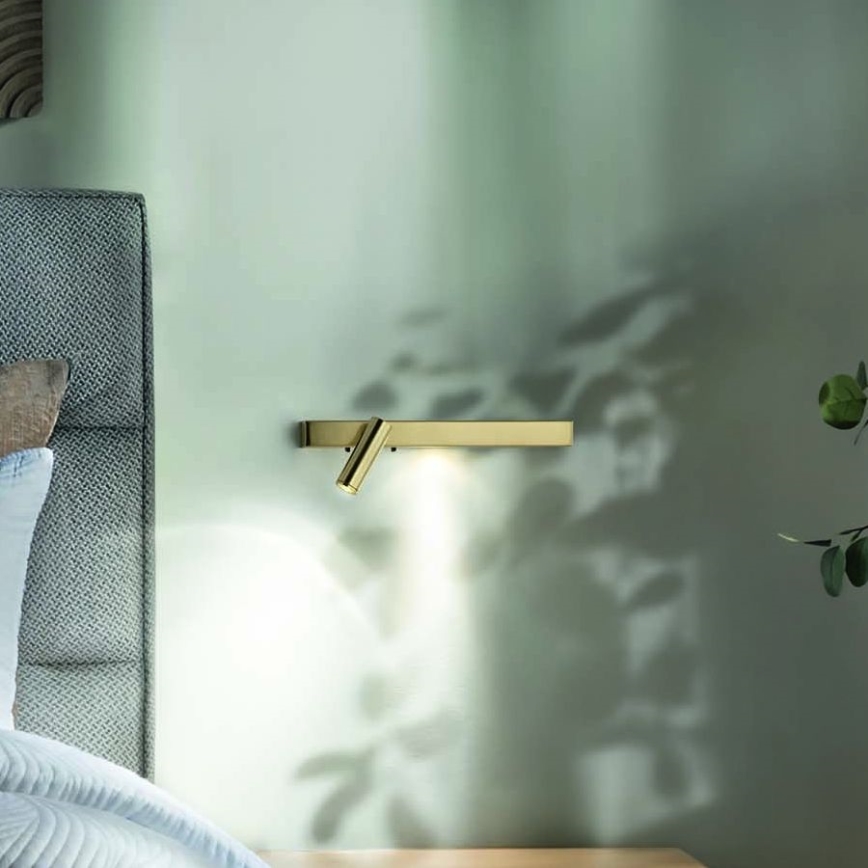 Ideal Lux - LED Nástěnné svítidlo BONNE LED/6,5W/230V CRI 90 zlatá