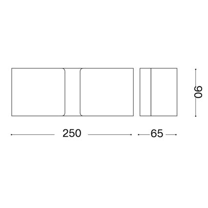 Ideal Lux - LED Nástěnné svítidlo CLIP 2xG9/3W/230V hnědá