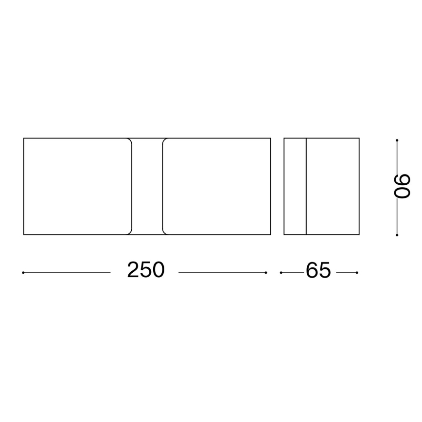 Ideal Lux - LED Nástěnné svítidlo CLIP 2xG9/3W/230V hnědá