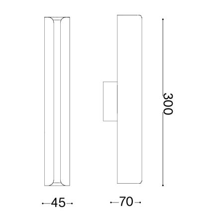 Ideal Lux - LED Nástěnné svítidlo DORICA LED/8,5W/230V CRI 90 modrá