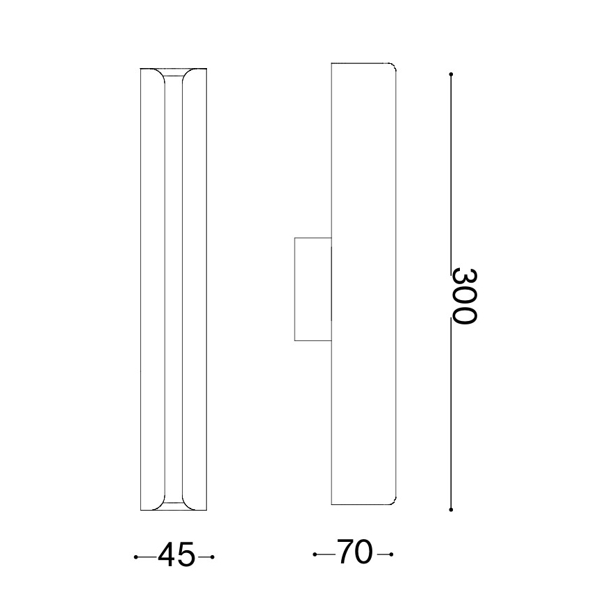 Ideal Lux - LED Nástěnné svítidlo DORICA LED/8,5W/230V CRI 90 šedá