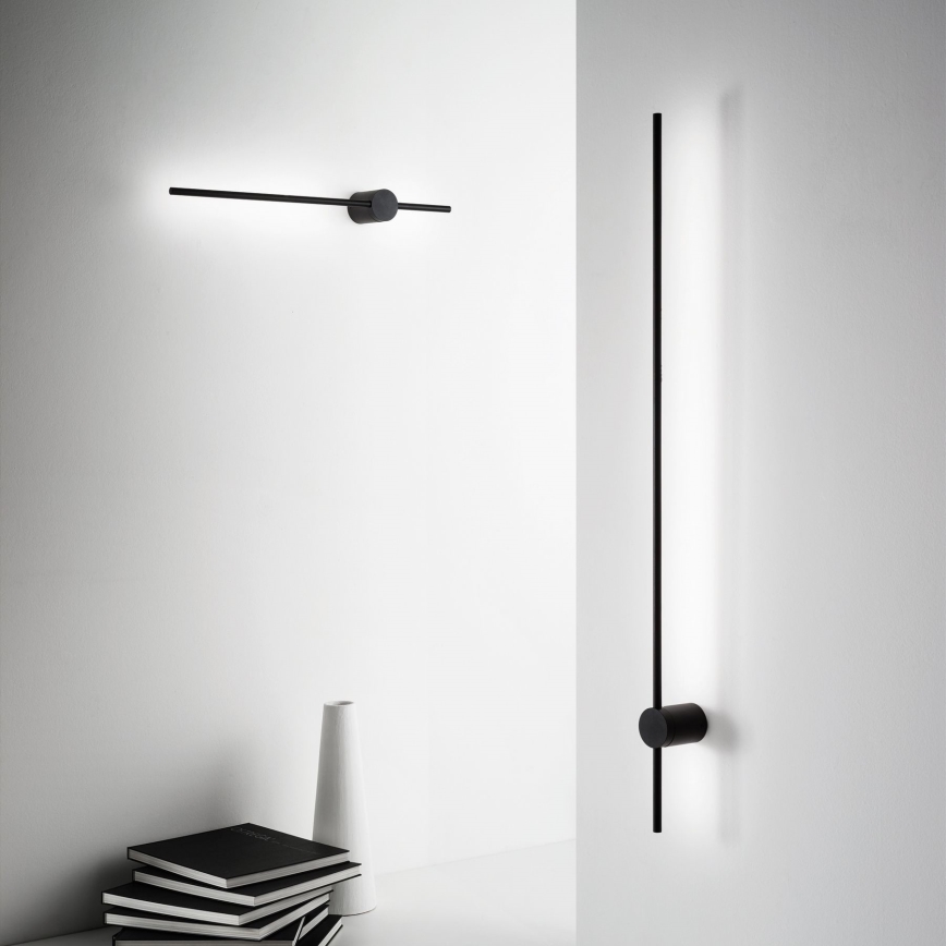 Ideal Lux - LED Nástěnné svítidlo ESSENCE LED/12W/230V 2700K 70 cm CRI 90 černá