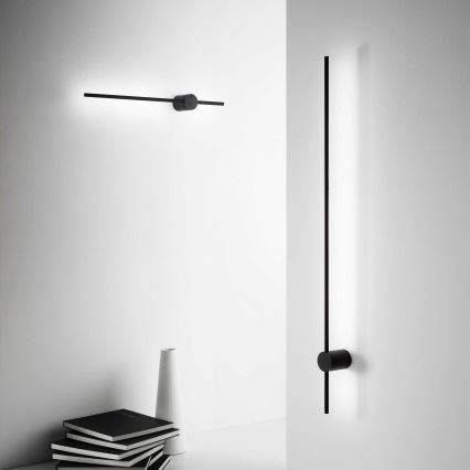 Ideal Lux - LED Nástěnné svítidlo ESSENCE LED/12W/230V 3000K 70 cm CRI 90 černá