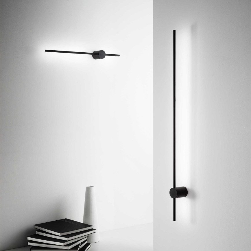 Ideal Lux - LED Nástěnné svítidlo ESSENCE LED/12W/230V 3000K 70 cm CRI 90 černá