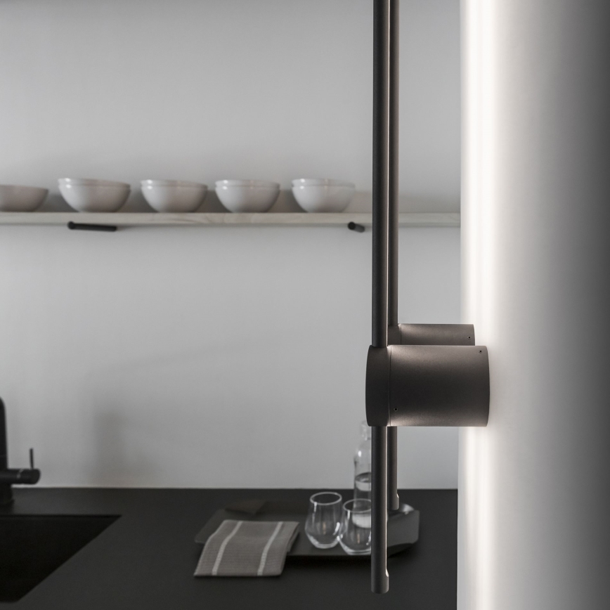 Ideal Lux - LED Nástěnné svítidlo ESSENCE LED/12W/230V 3000K 70 cm CRI 90 černá