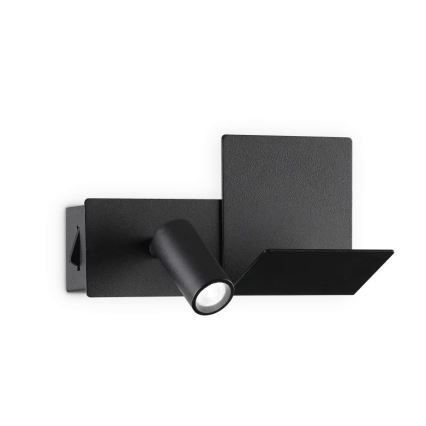 Ideal Lux - LED Nástěnné svítidlo KOMODO LED/4,5W/230V USB CRI 90 černá