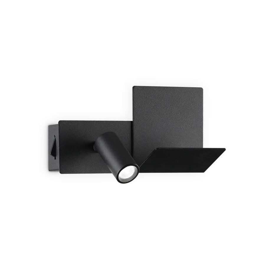 Ideal Lux - LED Nástěnné svítidlo KOMODO LED/4,5W/230V USB CRI 90 černá