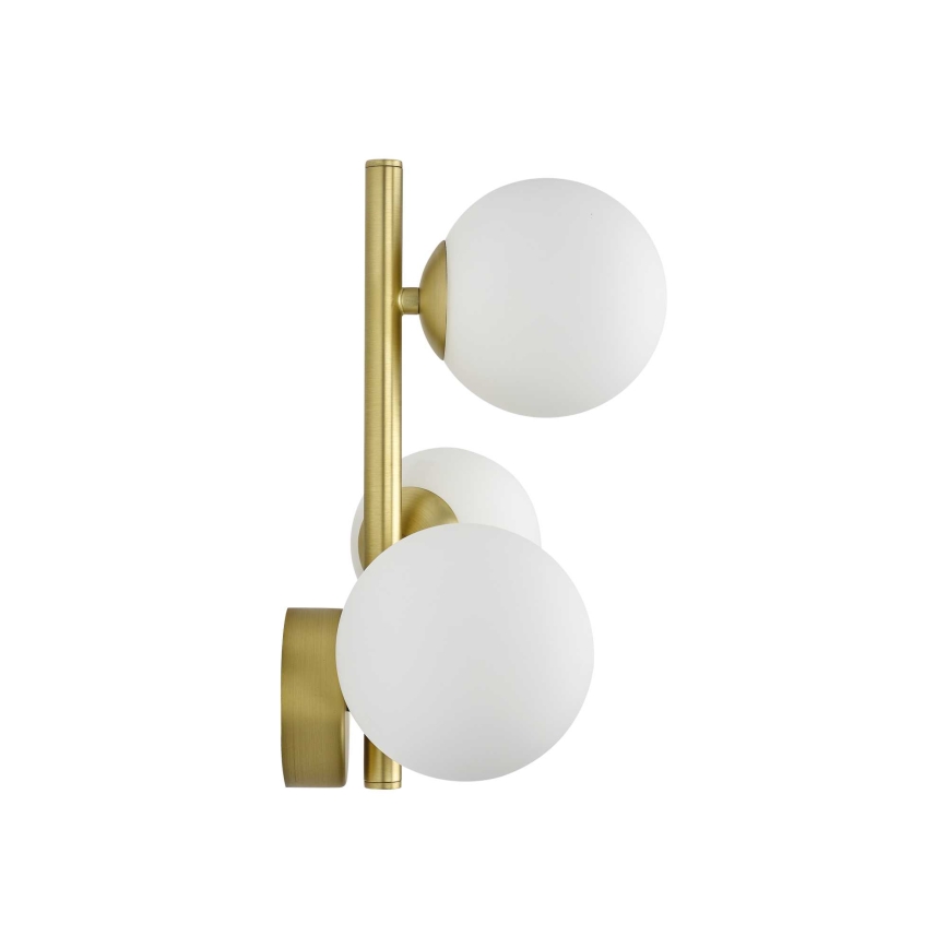Ideal Lux - LED Nástěnné svítidlo PERLAGE 3xG9/3W/230V zlatá/bílá