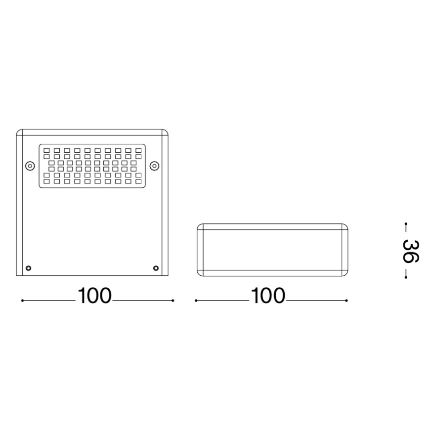 Ideal Lux - LED Nástěnné svítidlo TAB LED/24W/230V CRI 90 mosaz