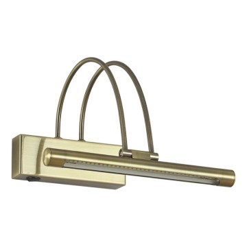 Ideal Lux - LED Obrazové svítidlo BOW LED/3,5W/230V CRI 90 26 cm mosaz