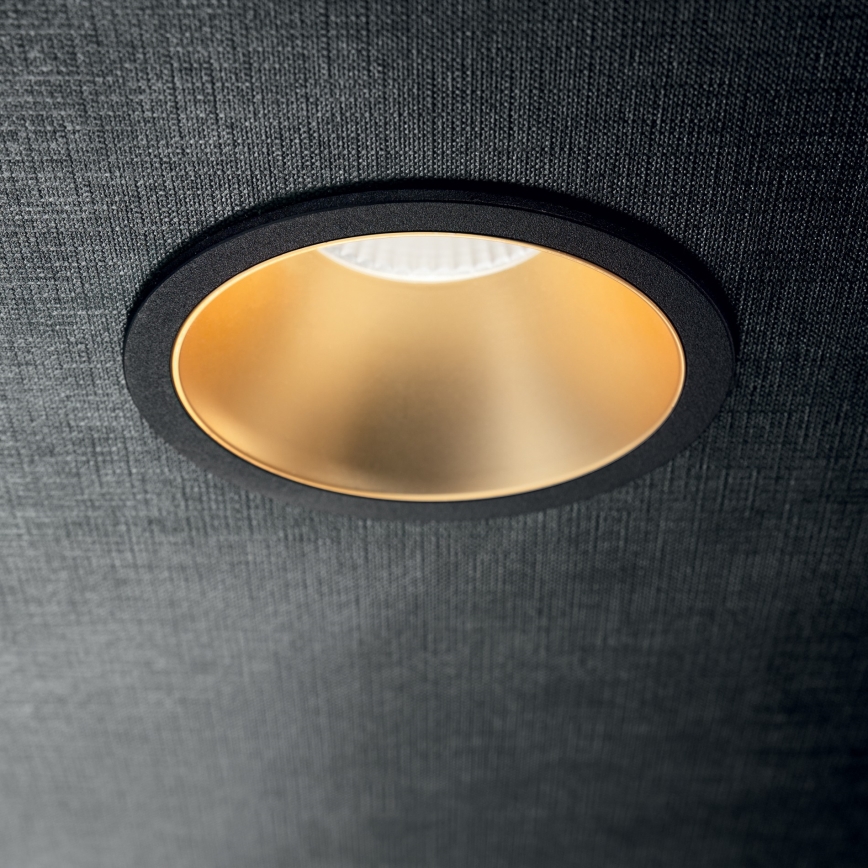 Ideal Lux - LED Podhledové svítidlo GAME TRIM LED/11W/230V 3000K CRI 90 pr. 8,5 cm IP40 zlatá/černá