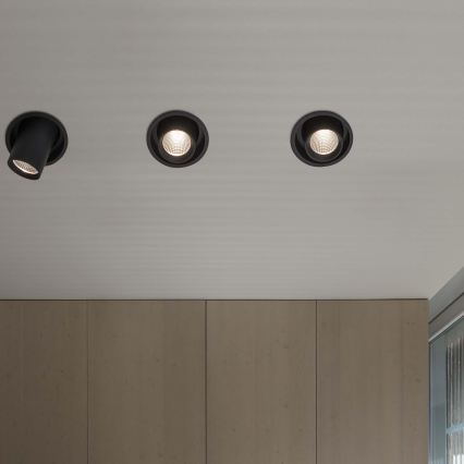 Ideal Lux - LED Podhledové bodové svítidlo NOVA LED/20W/230V 4000K CRI 90 pr. 15,4 cm černá