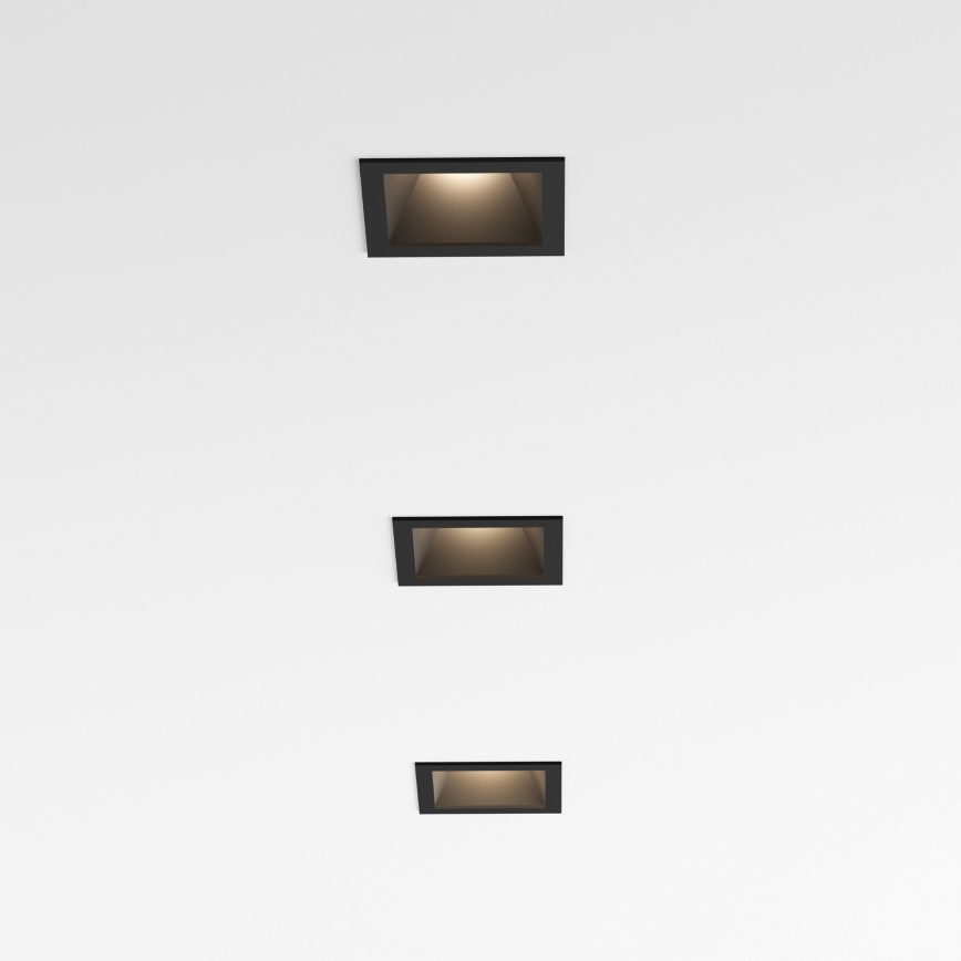 Ideal Lux - LED Podhledové svítidlo GAME TRIM LED/11W/230V 3000K CRI 90 8,4x8,4 cm IP40 černá