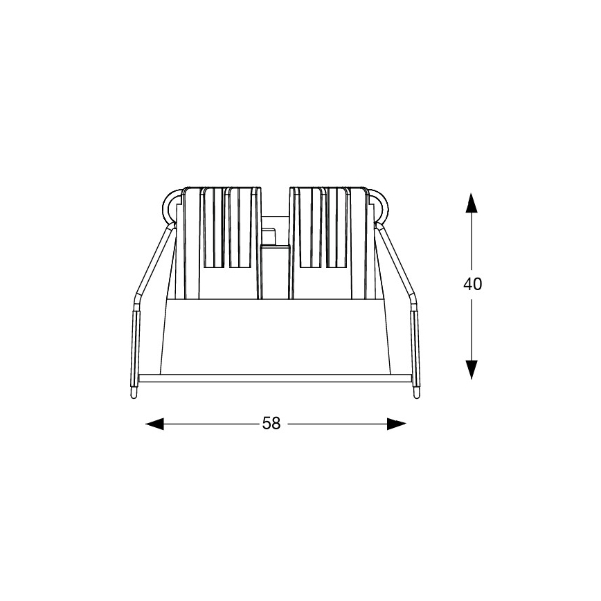 Ideal Lux - LED Podhledové svítidlo GAME TRIM LED/5,5W/230V 3000K CRI 90 pr. 5,8 cm bílá