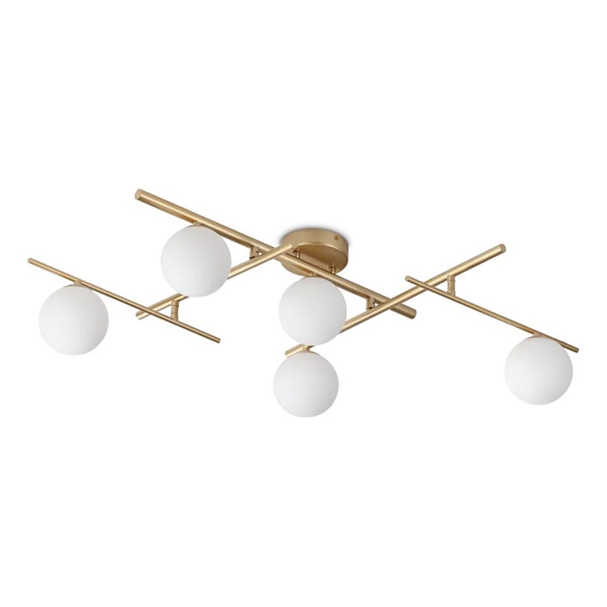 Ideal Lux - LED Přisazený lustr ATLAS 5xG9/3W/230V zlatá