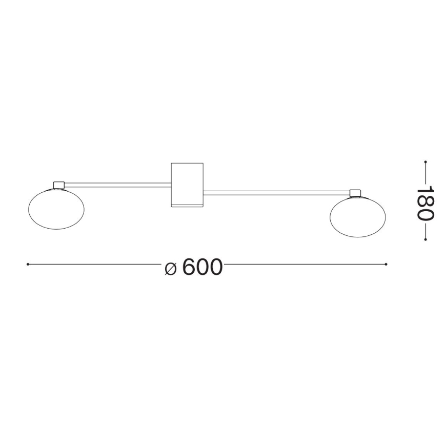 Ideal Lux - LED Přisazený lustr HERMES 3xG9/3W/230V pr. 60 cm bílá