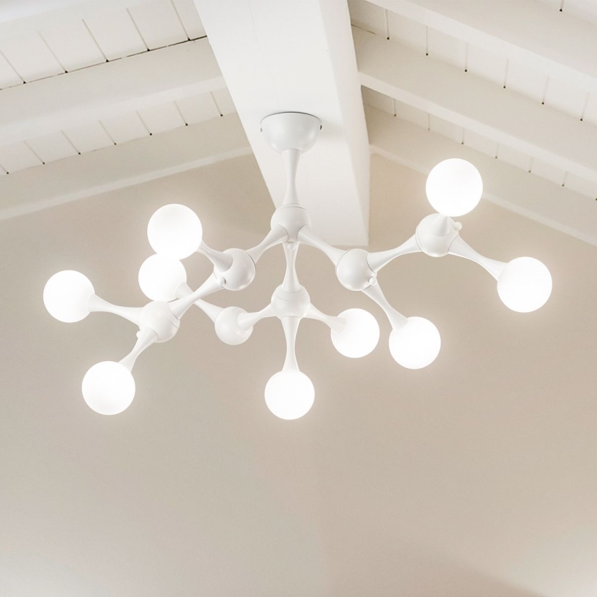 Ideal Lux - LED Přisazený lustr NODINO 9xG9/3W/230V bílá