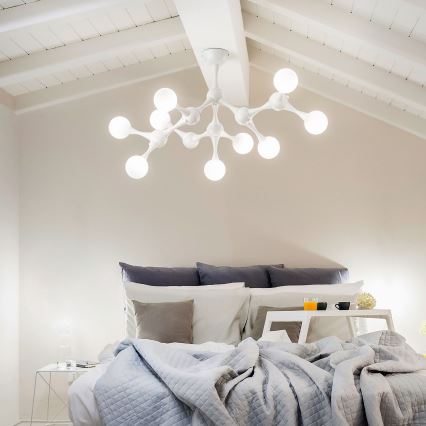 Ideal Lux - LED Přisazený lustr NODINO 9xG9/3W/230V bílá