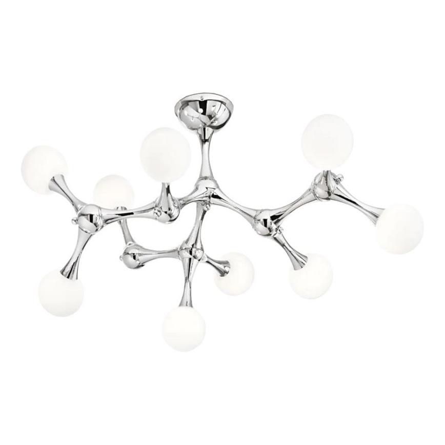 Ideal Lux - LED Přisazený lustr NODINO 9xG9/3W/230V lesklý chrom/bílá