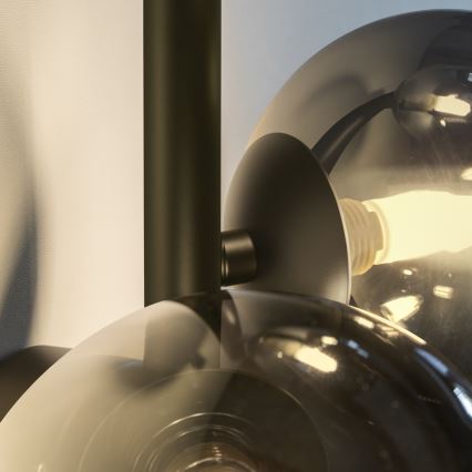 Ideal Lux - LED Přisazený lustr PERLAGE 6xG9/3W/230V 49 cm černá/kouřová černá