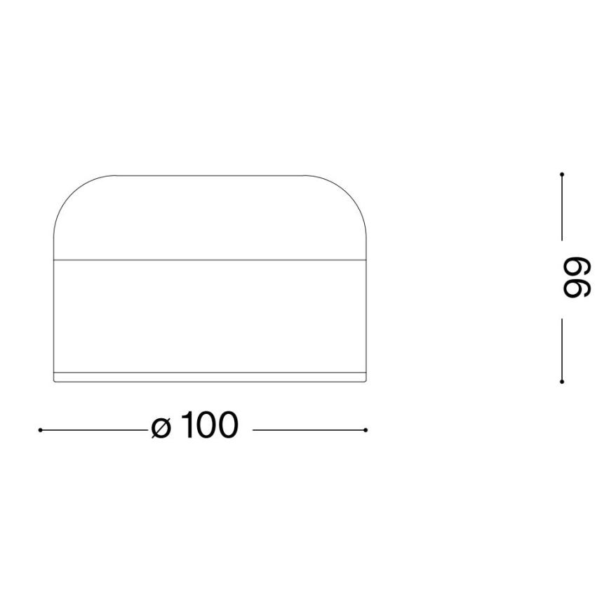 Ideal Lux - LED Stmívatelná dotyková stolní lampa MIGNON LED/5W/5V 1500 mAh pr. 10 cm CRI 90 mosaz