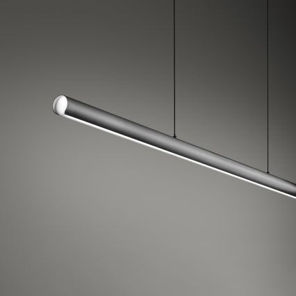 Ideal Lux - LED Stmívatelný lustr na lanku DORICA LED/35W/230V CRI 90 140 cm šedá