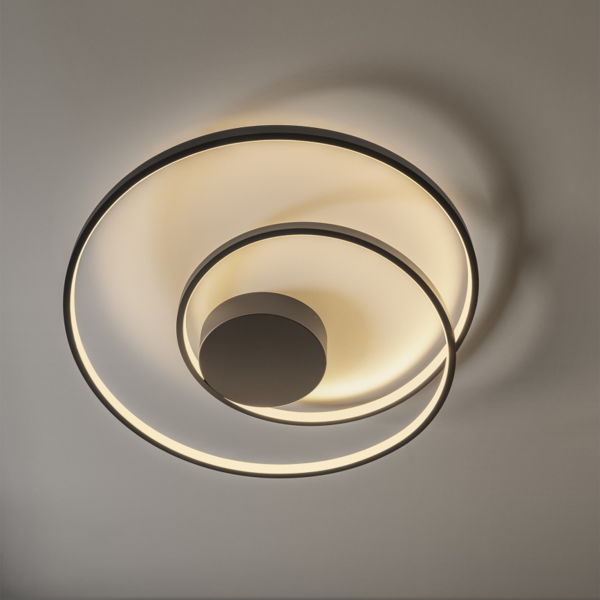 Ideal Lux - LED Stmívatelné stropní svítidlo OZ LED/48W/230V pr. 60 cm CRI 90 černá