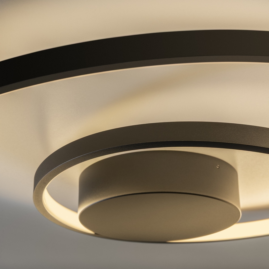 Ideal Lux - LED Stmívatelné stropní svítidlo OZ LED/48W/230V pr. 60 cm CRI 90 černá